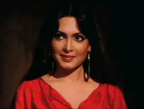 Parveen babi_red dress