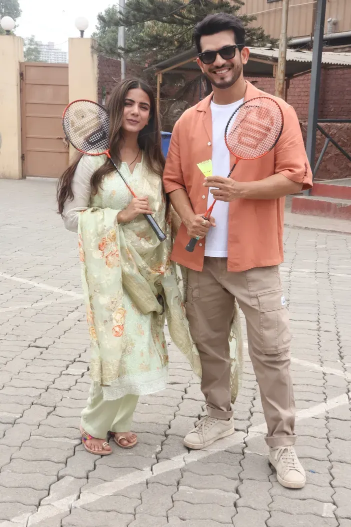 Arjun Bijlani and Nikki Sharma’s badminton break on Pyaar Ka Pehla Adhyaya ShivShakti sets