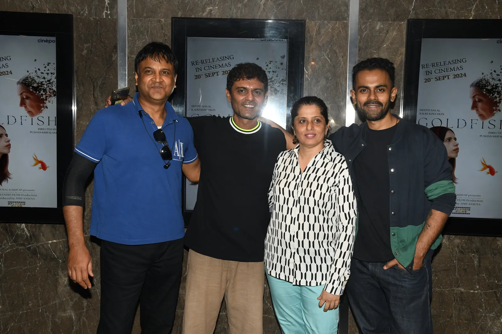 Amit Kumar Saxena with Sangeet Haldipur and Siddharth Haldipur & Dipti Chawla 