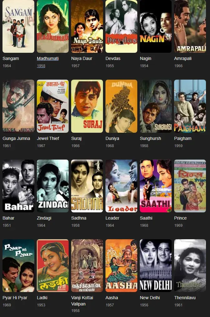 vyjayanthimala movies