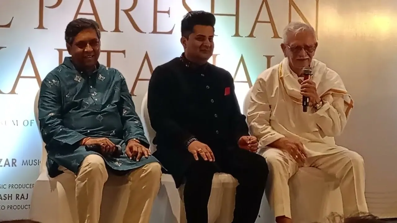 Legendary lyricist GULZAR at "Dil Pareshan Karta Hai" music video launch  event in Mumbai
