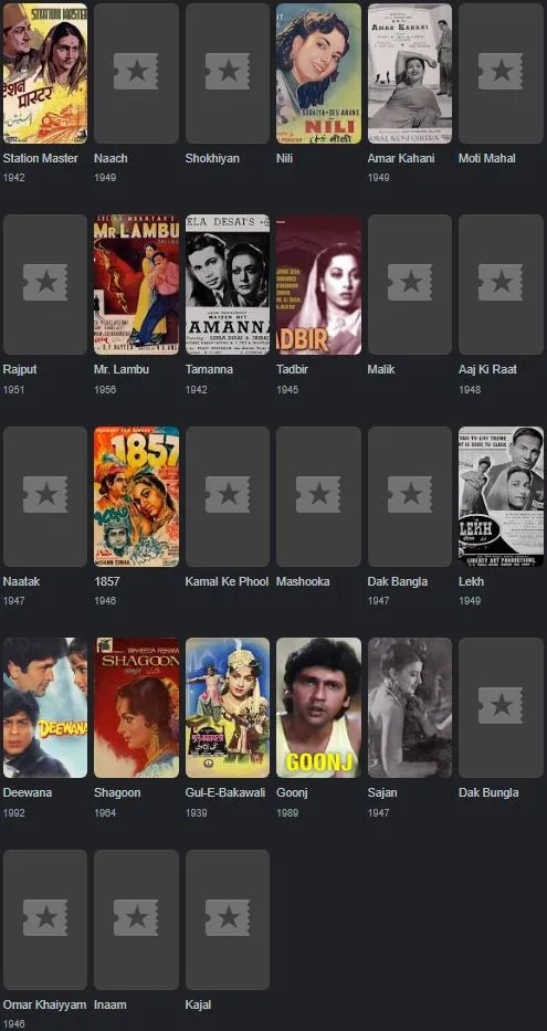 Suraiya's filmography