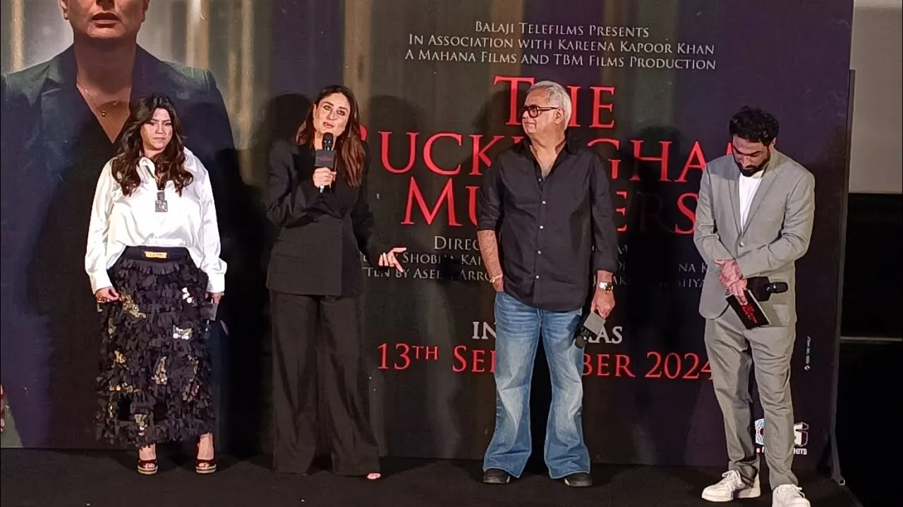 Trailer Launch of The Buckingham Murders Present Cast Kareena Kapoor, Ektaa  R Kapoor, Hansal Mehta - YouTube