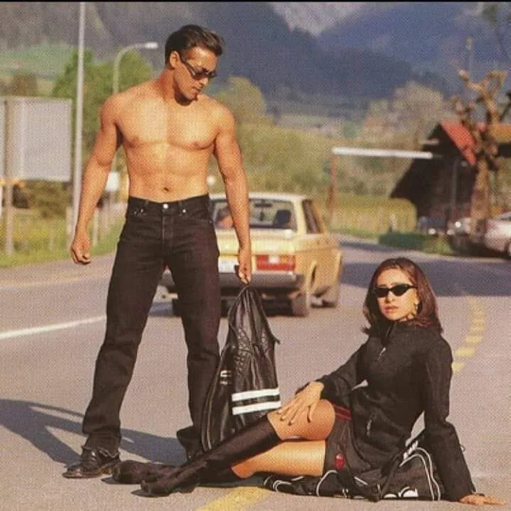 Salman Khan in show body this image Dulhan Ham le jayengi | Salman khan,  Salman khan photo, Khan