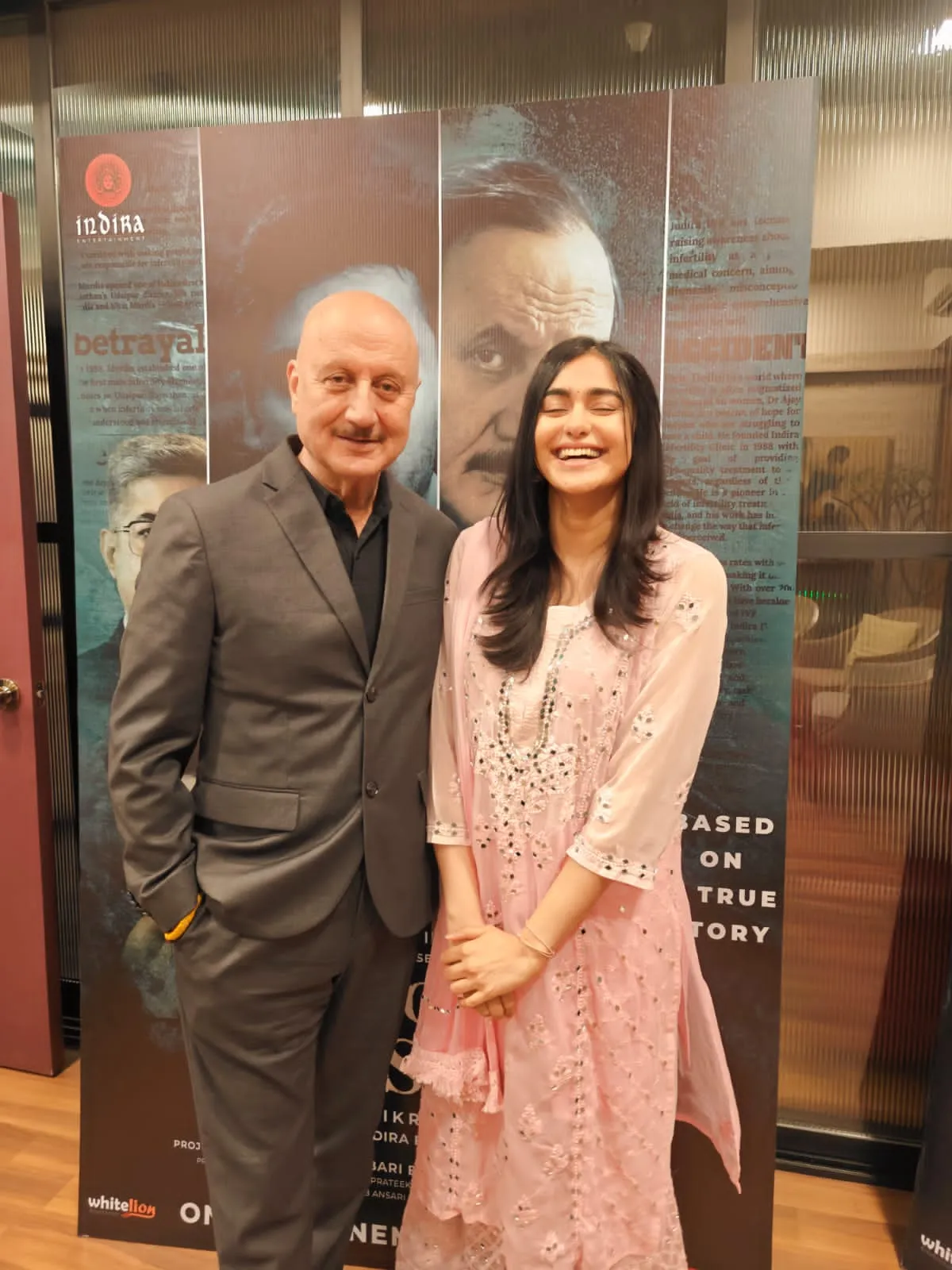 Anupam Kher and Adah Sharma