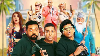 Actors Johnny Lever, Vijay Patkar, Siddharth Jadhav, and Shweta Gulati,