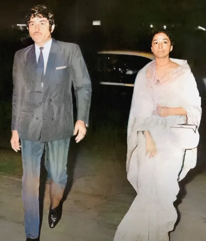 Raaj Kumar with his wife Gayatri Raajkumar