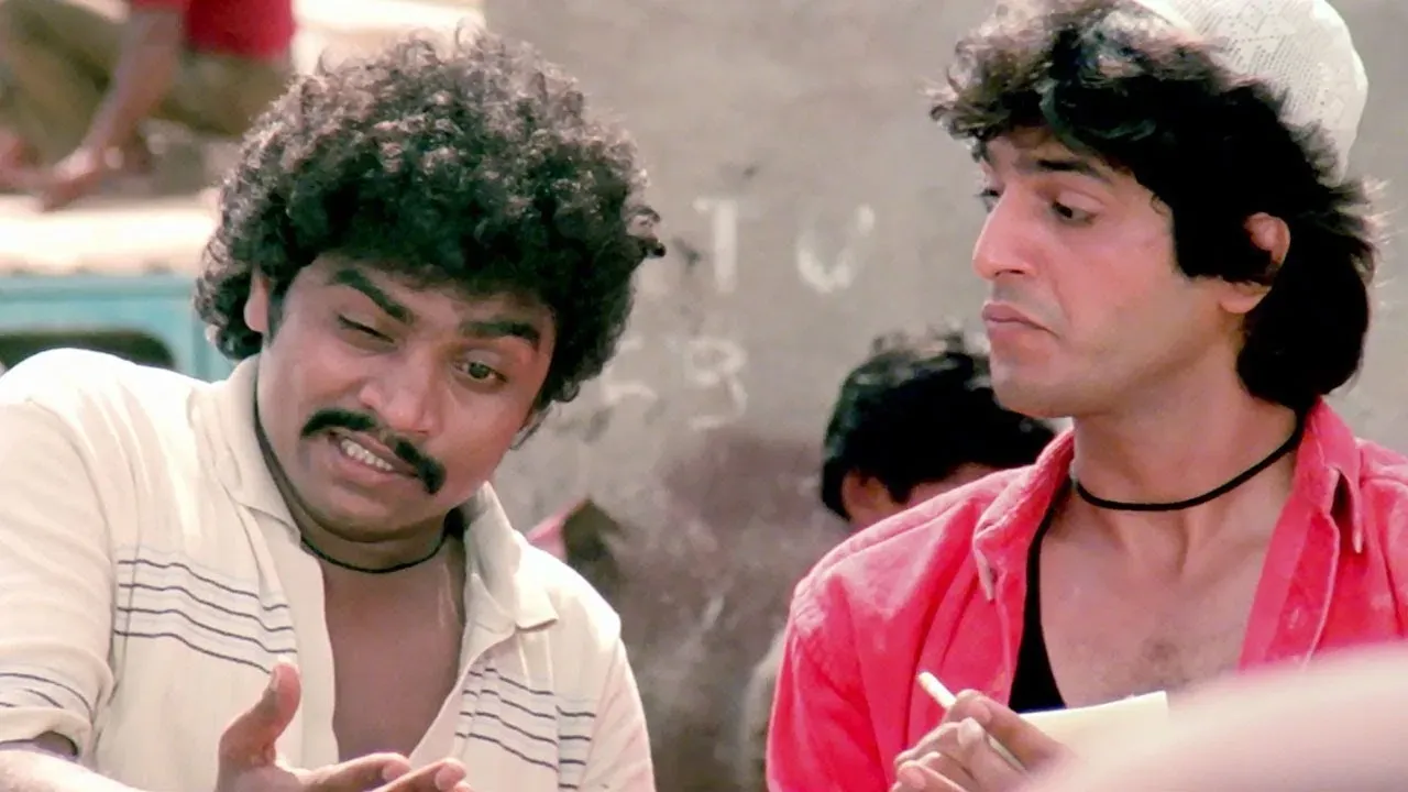 I have heard for the first time that food will come out from inside the hair | Johnny Lever, Chunky Pandey | Tezaab