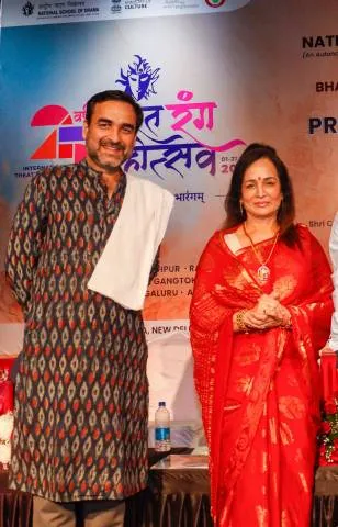 Pankaj Tripathi with Smita Thackrey