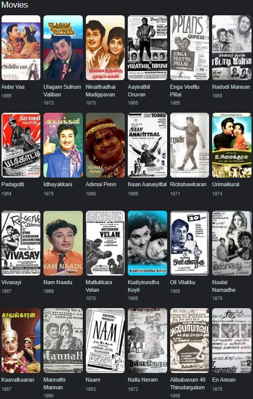 M.G. Ramachandran filmography