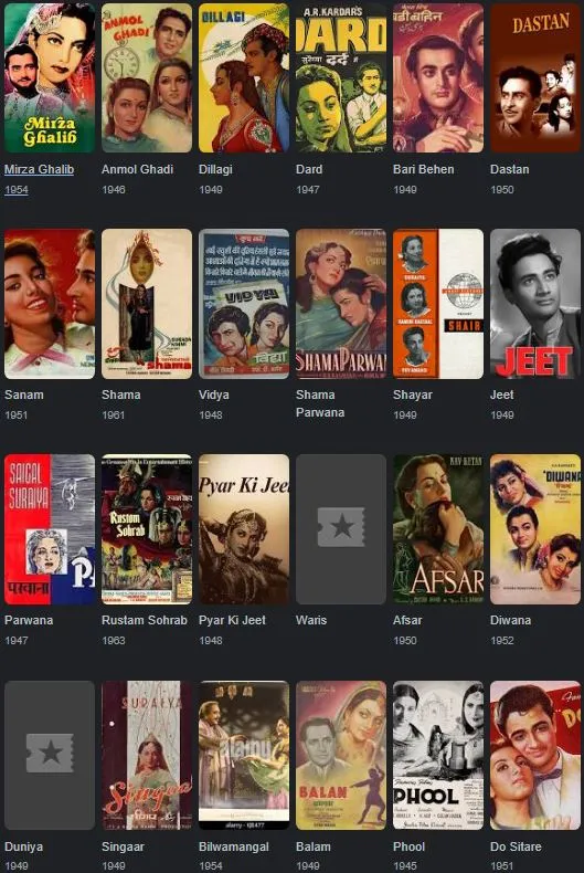 Suraiya's filmography