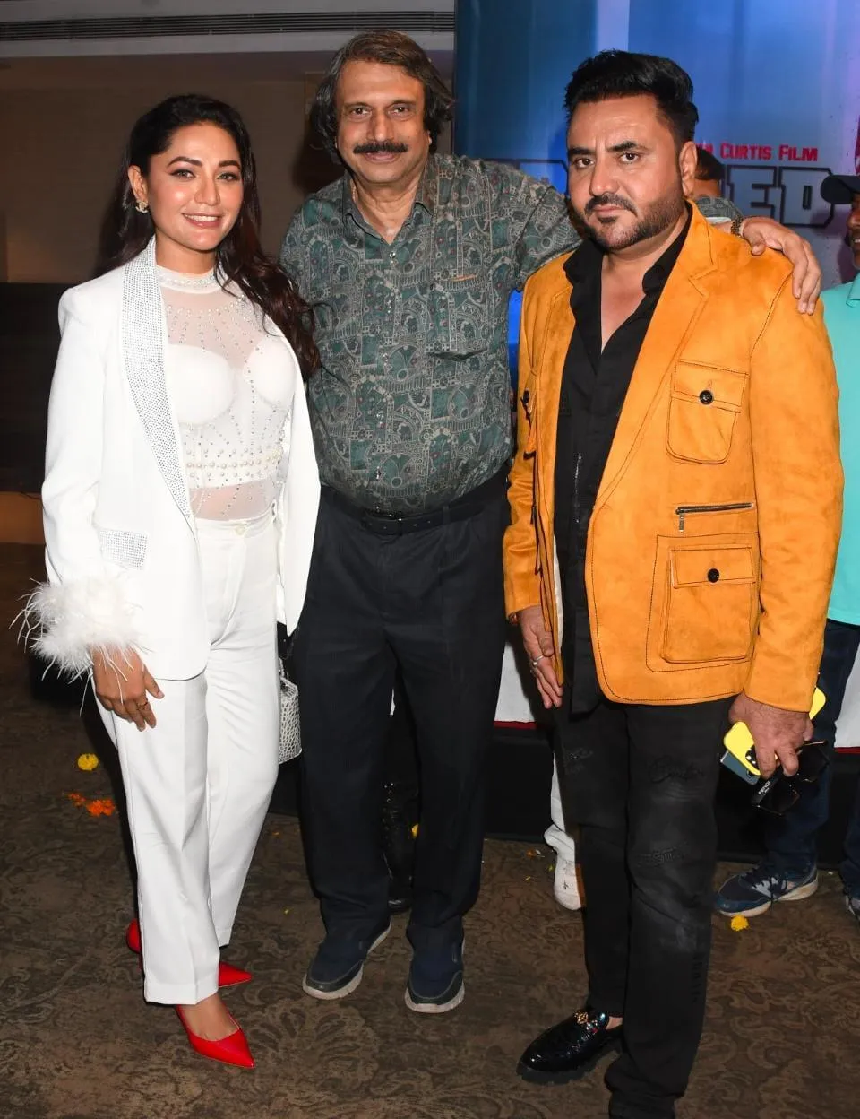 Neha Sharma with Chaitanya P and Hari Vishnu at FrAImed event