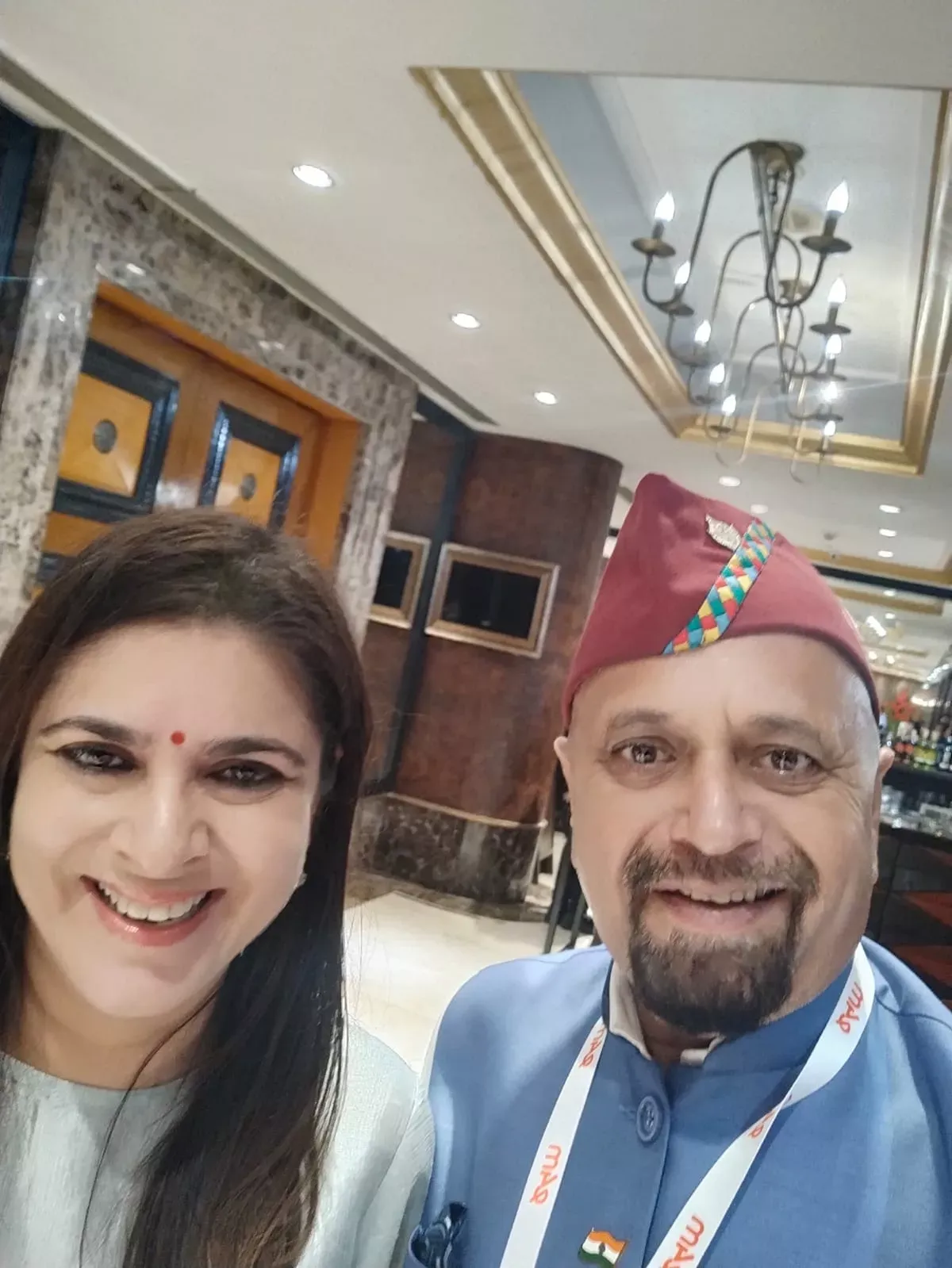 Surinder Rana with Sonia Singh, NDTV