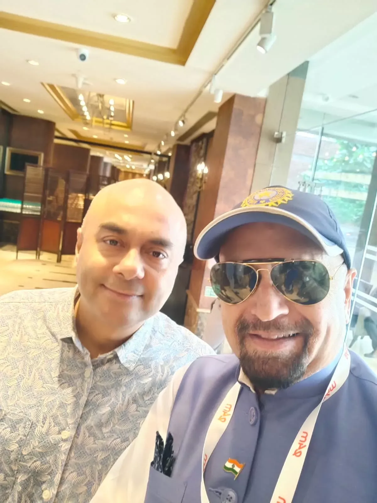 Surinder Rana with Bhupinder Chaubey Managing Editor CNN - Network 28 India