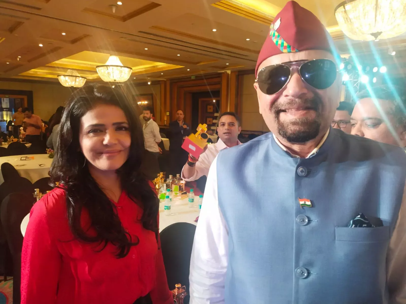 Shweta Singh, Anchor, Aaj Tak with Surinder Rana