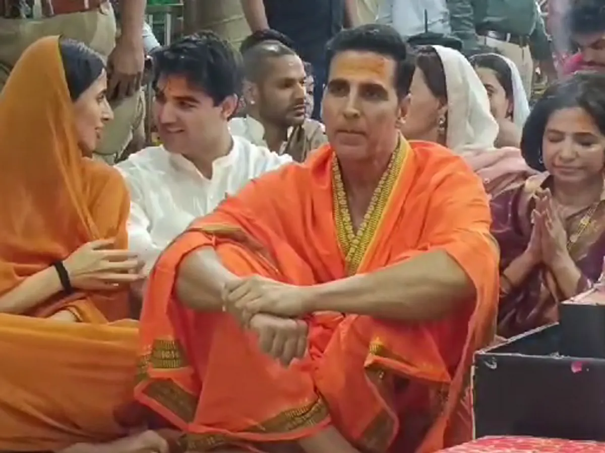 Akshay Kumar, Saina Nehwal and Shikhar Dhawan visit Shri Mahakaleshwar Temple (Video & Photo Updates), Mahakal |  ujjain news |  Sister, niece and son also visited;  Shikhar Dhawan and Saina