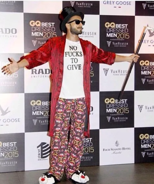 Image result for ranveer singh in red pjs