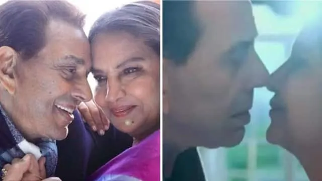 dharmendra reveal how was his reaction when he got to know about kissing scene with shabana azmi and also his experience doing scene - Entertainment News India - किस करते हुए शबाना