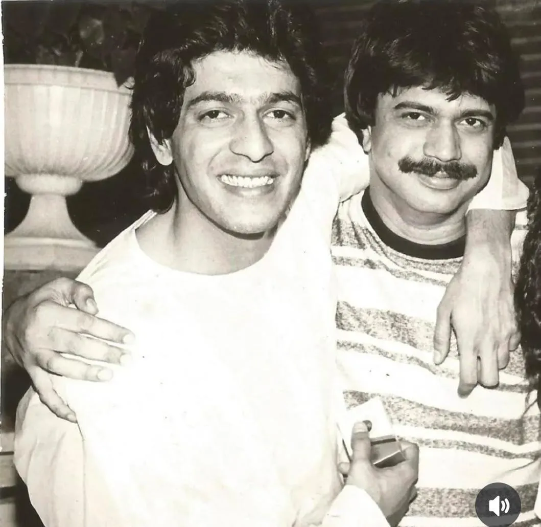 Flashback-- Chunky Pandey with Chaitanya Padukone
