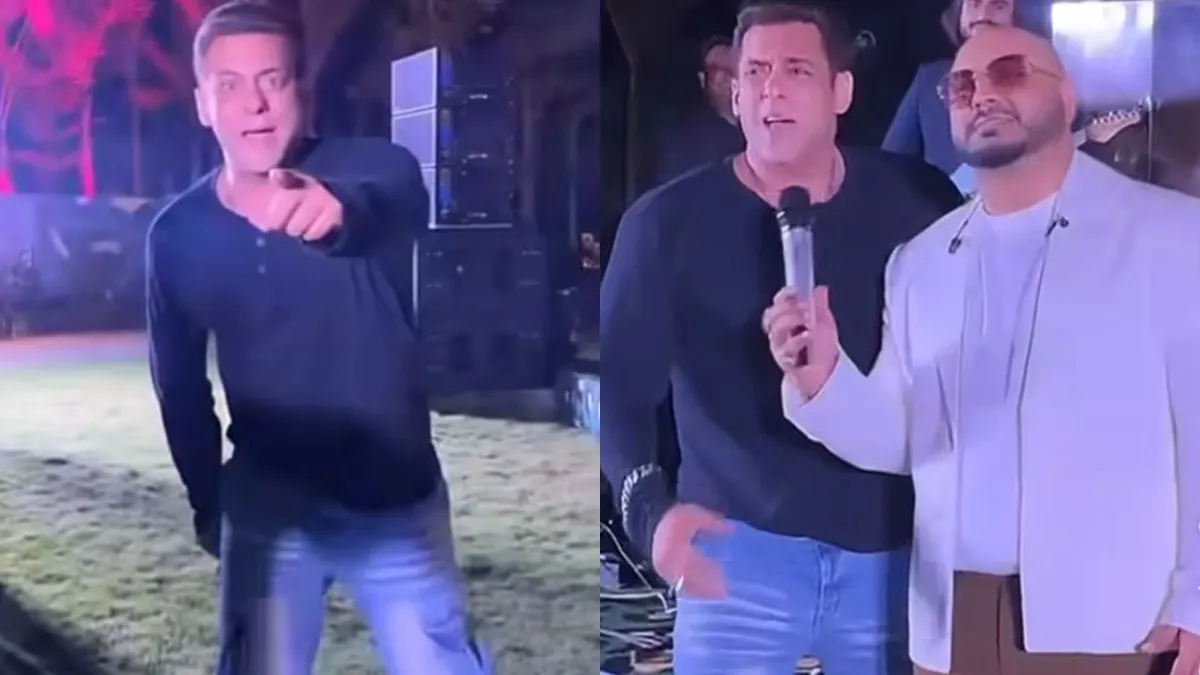 Salman at the pre-wedding ceremony of the Ambani family