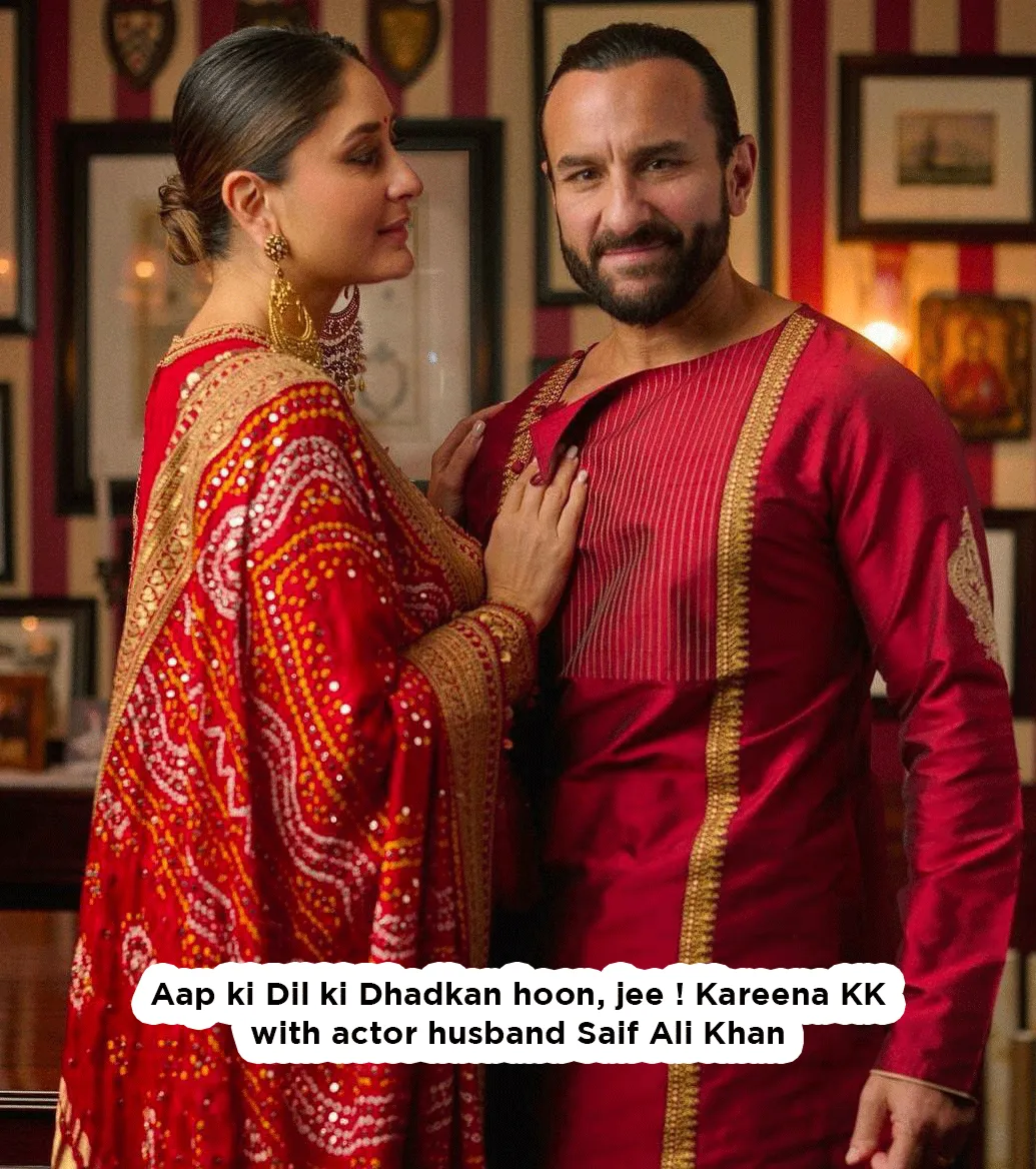 Aap ki Dil ki Dhadkan hoon, jee ! Kareena KK with actor husband Saif Ali Khan