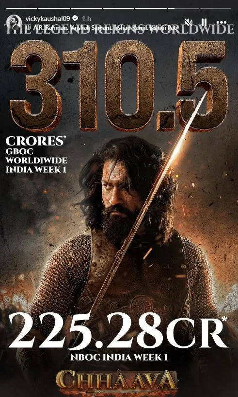 Chhaava Box Office Collection A Historic 300 Cr Success
