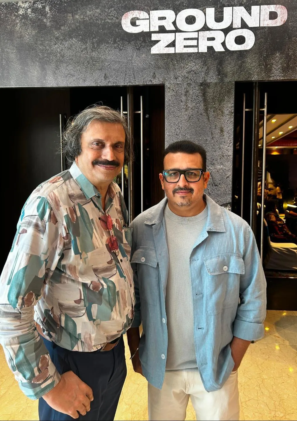 Director Tejas Vijay Deoskar ( right) with Chaitanya Padukone