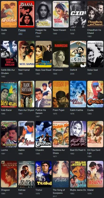 Waheeda Rehman films 