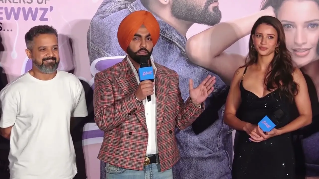 Tripti Dimri, Vicky Kaushal, Karan Johar & Ammy Virk Present At Trailer Launch Of Film Bad Newz