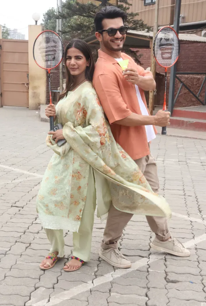 Arjun Bijlani and Nikki Sharma’s badminton break on Pyaar Ka Pehla Adhyaya ShivShakti sets