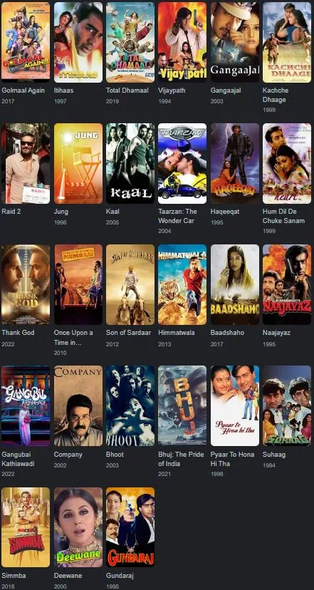 Ajay devgn filmography