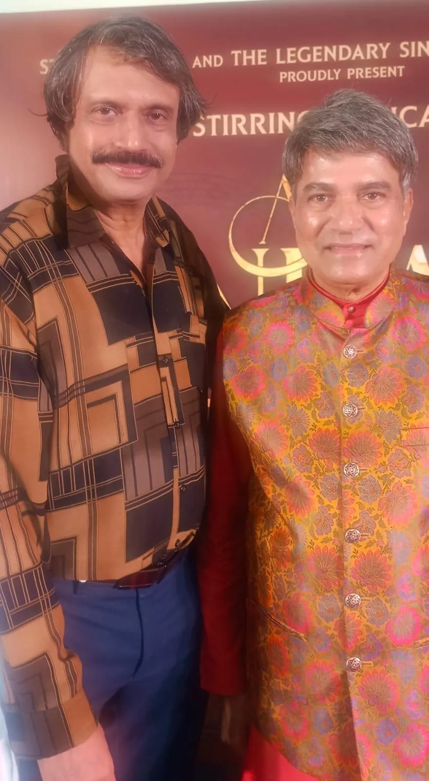 Bday boy Suresh Wadkar with sr journalist Chaitanya Padukone