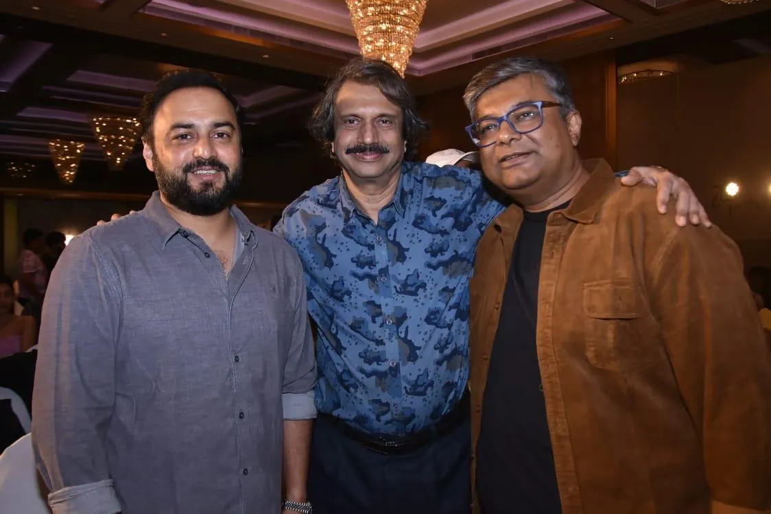 Stree 2 director Amar Kaushik and writer Niren Bhatt with Chaitanya Padukone ( centre)