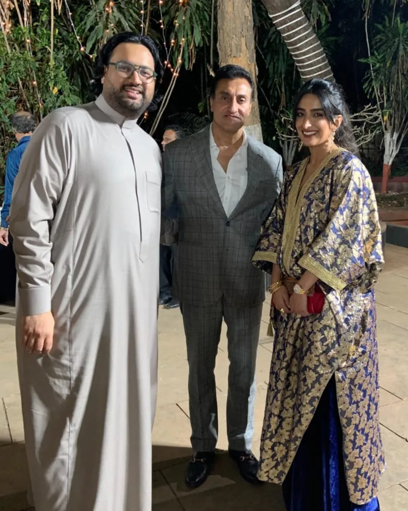 Arab actors Sohayb Godus , Rand Algosaibi with (centre) Mohomed Morani ('Dome Entertainment') (1)