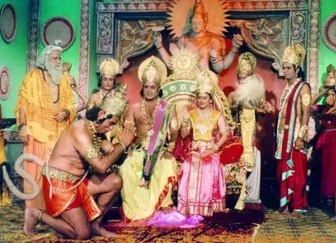 Ram Sita (Arun Govil and Deepika) of Ramanand Sagar's serial 'Ramayana'