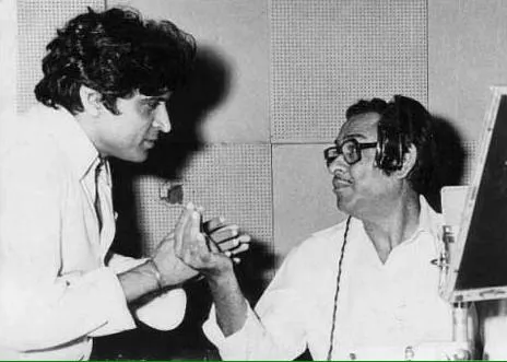 Javed Akhtar with Kishor Da