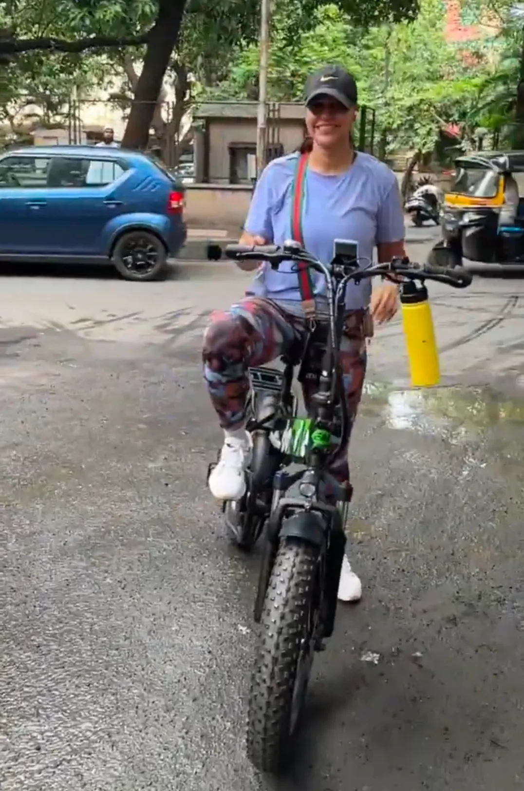 Neha Dhupia-Cycling