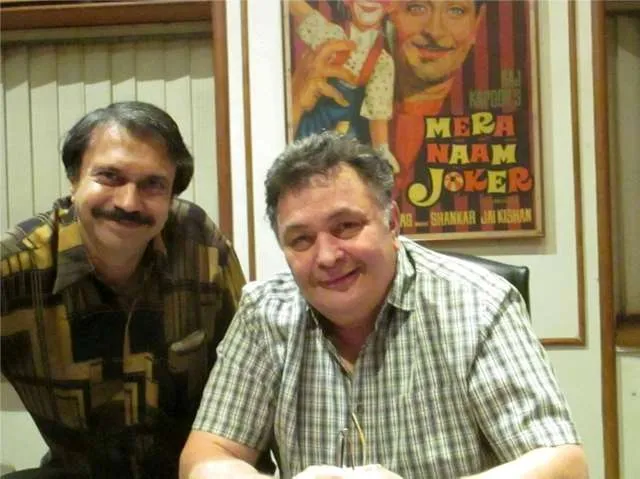 Chaitanya P with Rishi  Kapoor