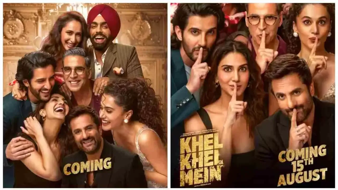 Motion poster of the film Khel Khel Mein released