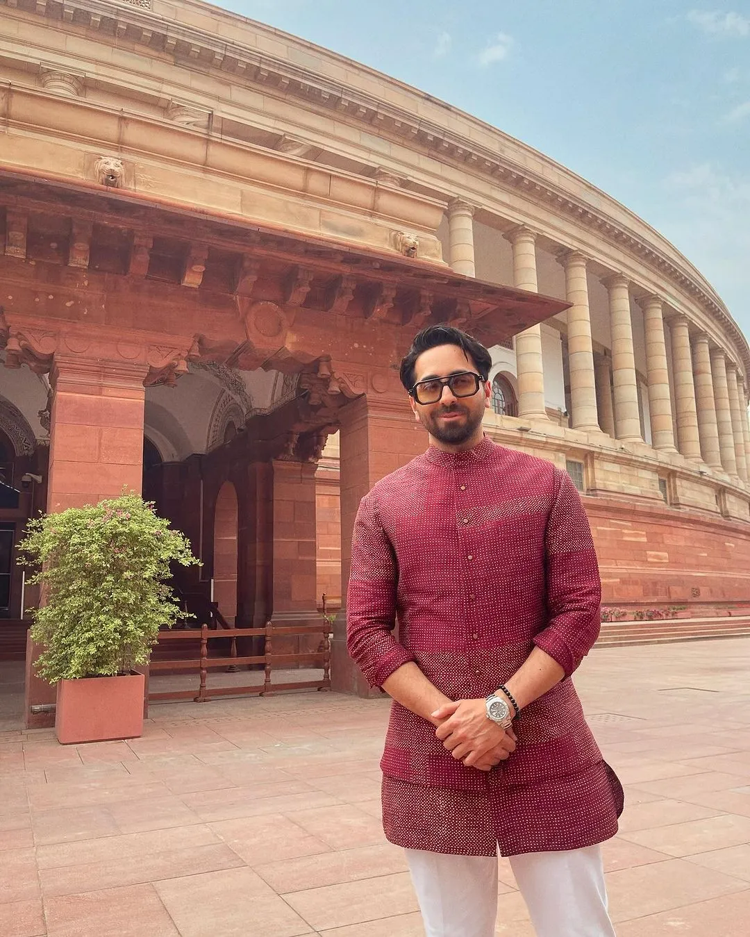 Ayushmann Khurrana Visits New Parliament Building, Shares Inside Photos