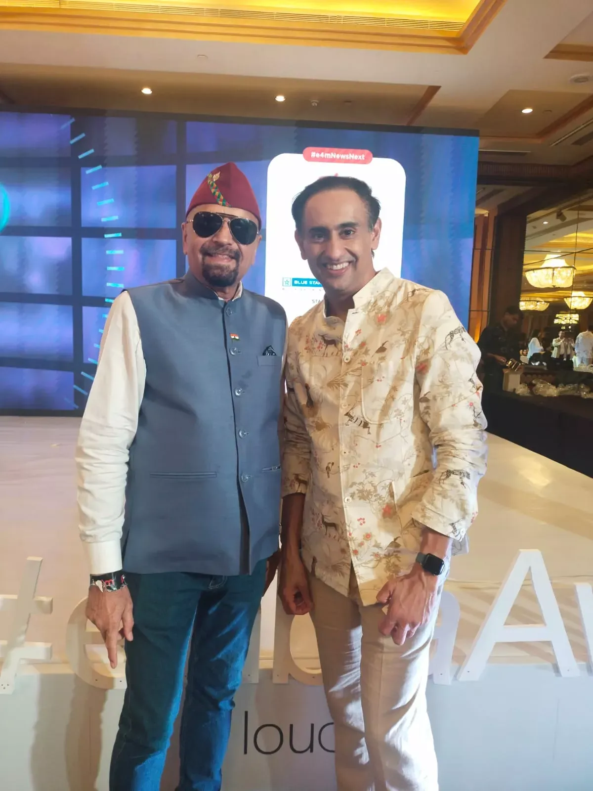 Surinder Rana with Rahul Kanwal, TV journalist & News Director at India Today