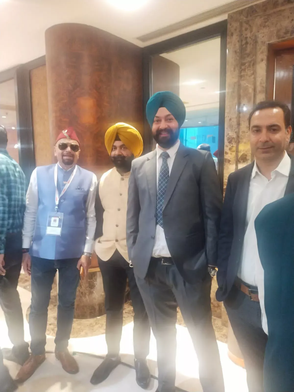 Surinder Rana with the PTC Channel team