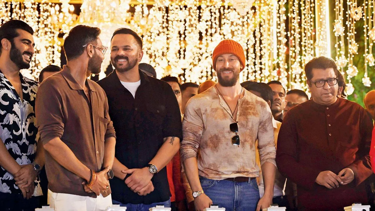 Diwali 2024: Singham Again cast celebrate festival with MNS Chief Raj  Thackeray
