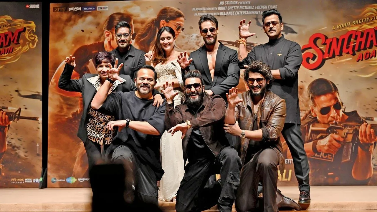 Singham Again cast Ajay Devgn, Kareena Kapoor, Ranveer Singh at trailer  launch