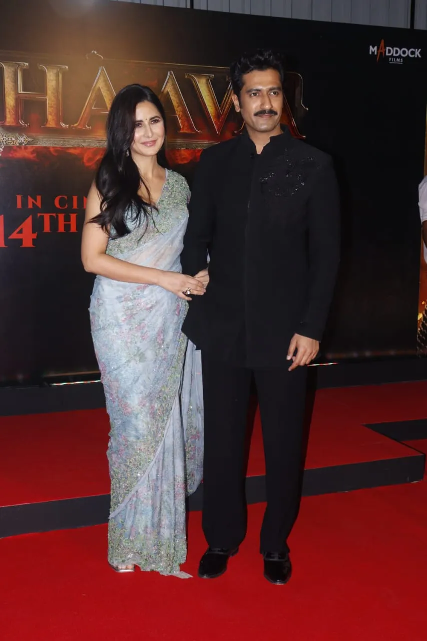 Vicky & Katrina Shine at Chhaava Special Screening