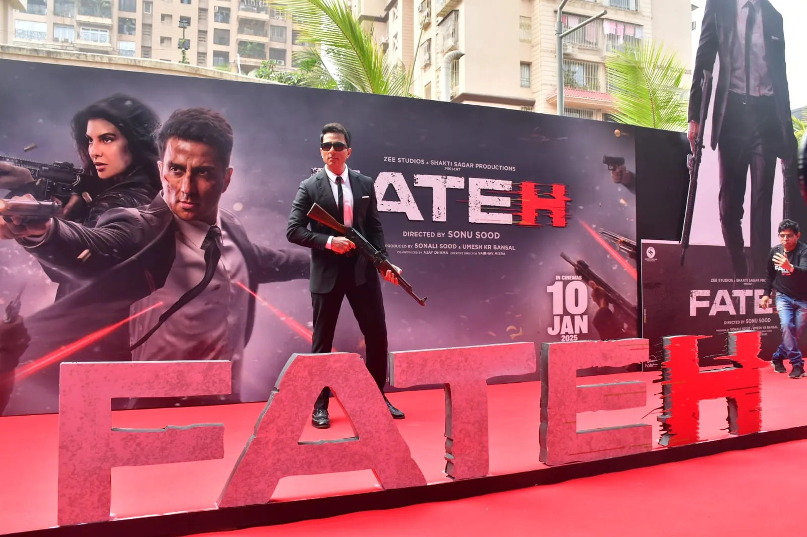 Fateh Trailer Launch: Sonu Sood Makes A Grand Entrance, Jacquline Fernandez Serves Stylish Looks