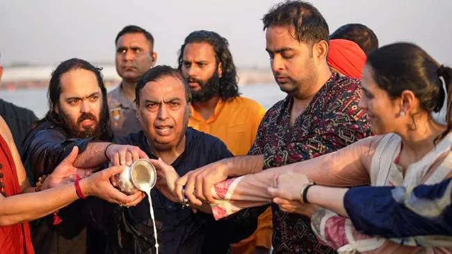 Maha Kumbh 2025: Ambani Family Joins Maha Kumbh, Serves & Gives Back