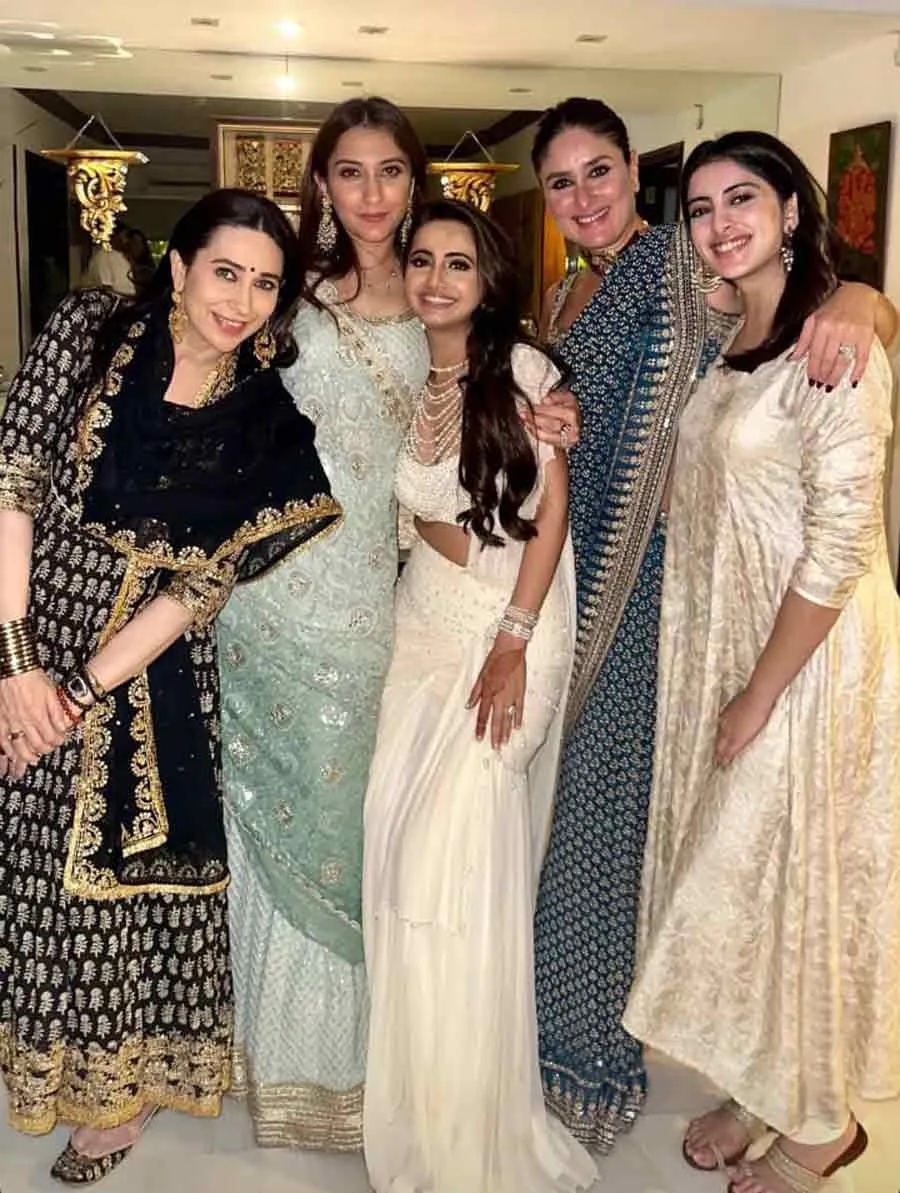 Aadar Jain and Alekha Advani | Kareena Kapoor Khan, Karisma Kapoor, Navya  Naveli Nanda attend Aadar Jain and Alekha Advani's roka ceremony -  Telegraph India