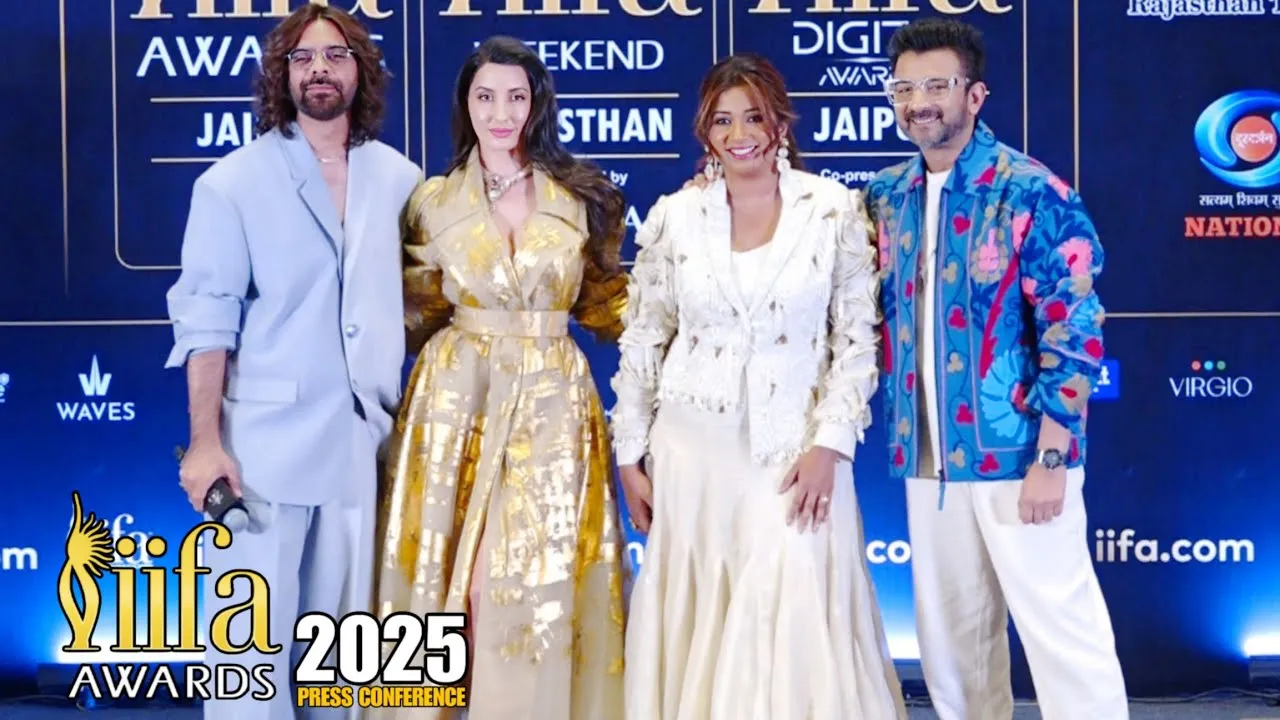 Nora Fatehi,Sachin-Jigar,Shreya Ghoshal At IIFA Awards 2025 PRESS CONFERENCE