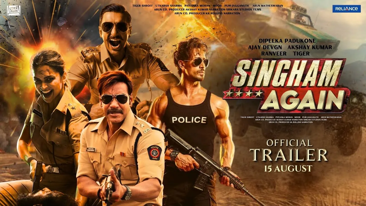 Singham Again - Official Trailer | Ajay Devgn | Deepika Padukone,Akshay  Kumar Ranbir, Kareena Update